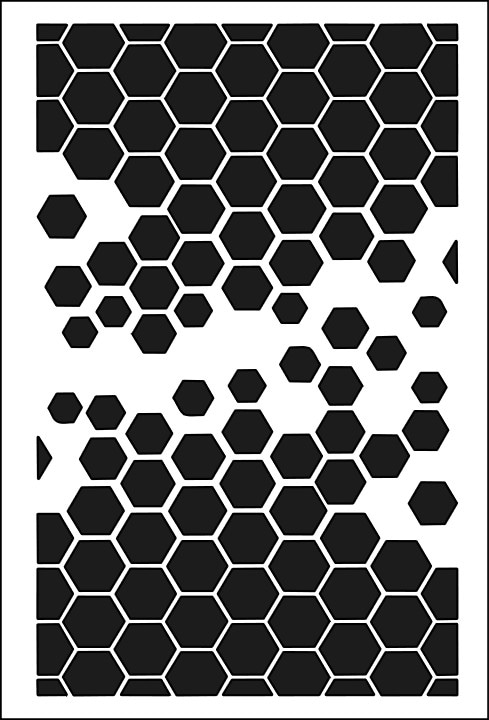 שבלונה ART STENCILS 20/29 HEXAGONAL 453
