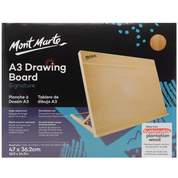 כן ציור שולחני  47/36.2 DASK TABLET EASEL MONT MARTE A3 