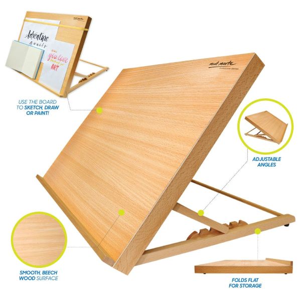 כן ציור שולחני  47/36.2 DASK TABLET EASEL MONT MARTE A3 