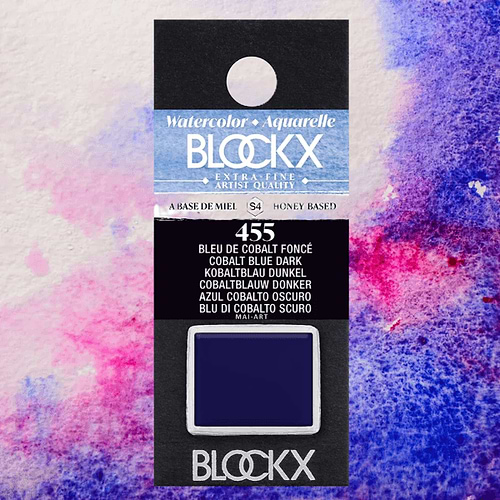 צבע מים חצי קוביה בלוקס 15 מל' WATERCOLOR BLOCKX