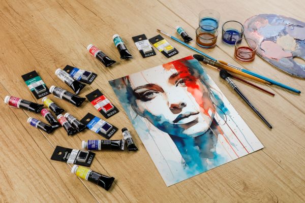צבע מים שפורפרת בלוקס 15 מל' WATERCOLOR BLOCKX