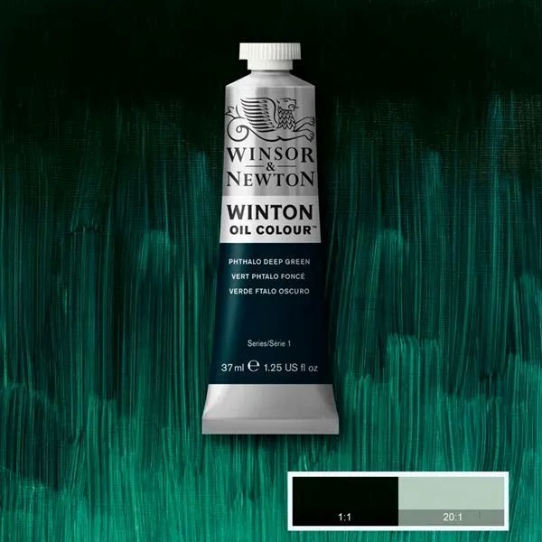 צבע שמן WINTON OIL COLOUR 048 PHTHALO DEEP GREEN