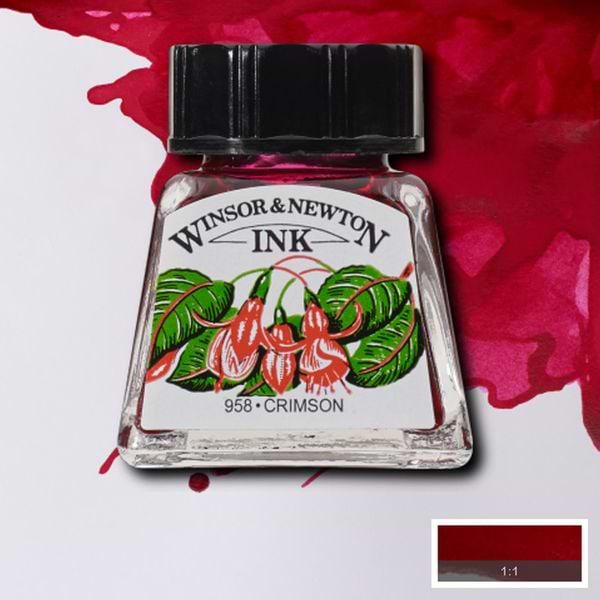 דיו WINSOR & NEWTON CRIMSON
