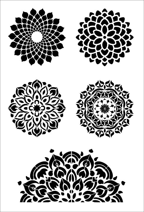 שבלונה ART STENCILS 20/29 MANDELA 085