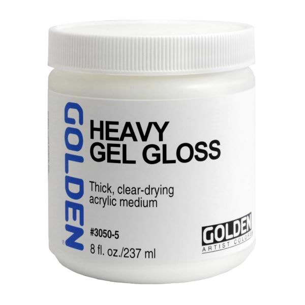 מדיום ג'ל אקרילי גימור מבריק237מל' HEAVY GEL GLOSS GOLDEN