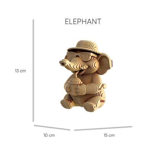 ערכת הרכבה תלת מימד פיל מגניב 3D PUZZLE ELEPHANT 