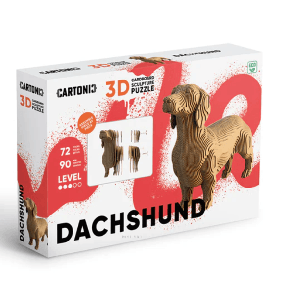 ערכת הרכבה תלת מימד כלב תחש 3D PUZZLE DACHSHUND 