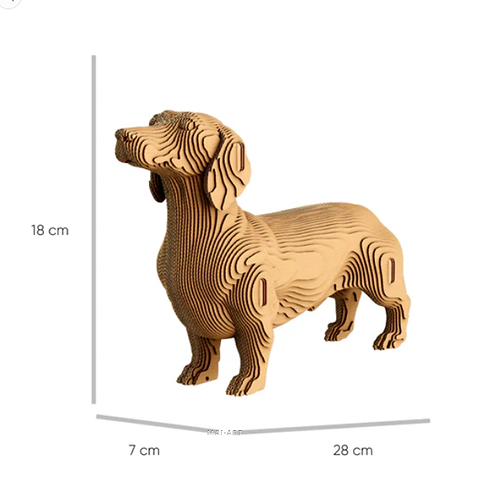 ערכת הרכבה תלת מימד כלב תחש 3D PUZZLE DACHSHUND 