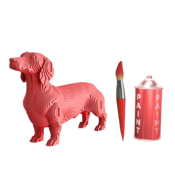 ערכת הרכבה תלת מימד כלב תחש 3D PUZZLE DACHSHUND 