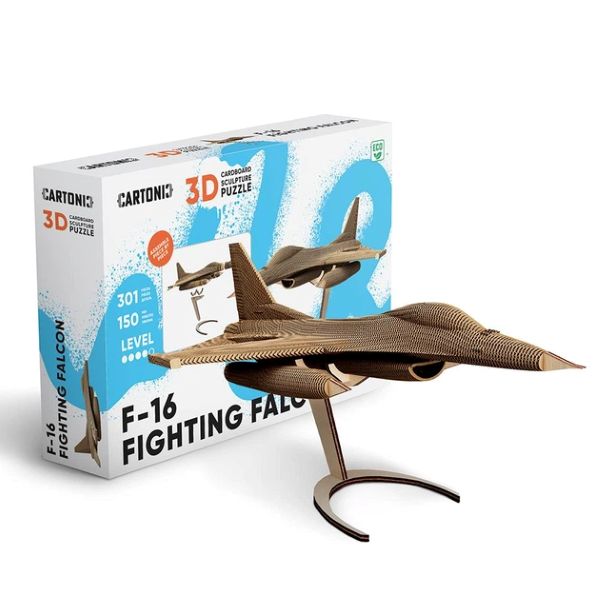 ערכת הרכבה תלת מימד מטוס  3D PUZZLE FIGHTING FALCON F-16 