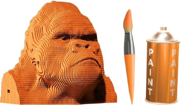 ערכת הרכבה תלת מימד גורילה 3D PUZZLE GORILLA 