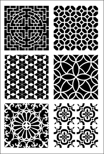 שבלונה ART STENCILS 20/29 TILES 2 088