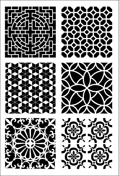 שבלונה ART STENCILS 20/29 TILES 2 088