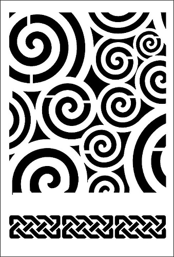 שבלונה ART STENCILS 20/29 SPIRAL 089