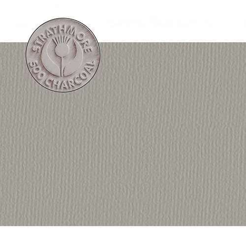 STRATHMORE CHARCOAL SMOKE GRAY 63.5/48.3 100% COTTON