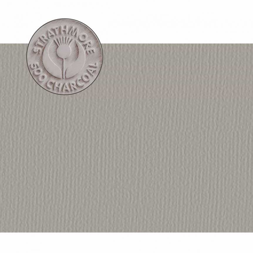 STRATHMORE CHARCOAL SMOKE GRAY 63.5/48.3 100% COTTON