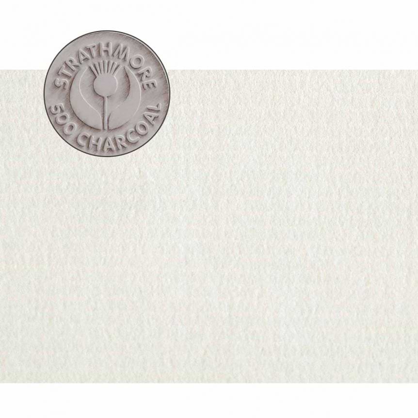 STRATHMORE CHARCOAL WHITE 63.5/48.3 100% COTTON