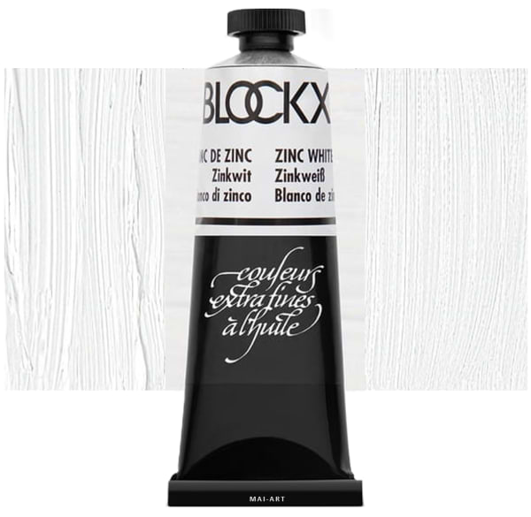 צבע שמן בלוקס 60מ"ל לבן זינק BLOCKX Zink White 84