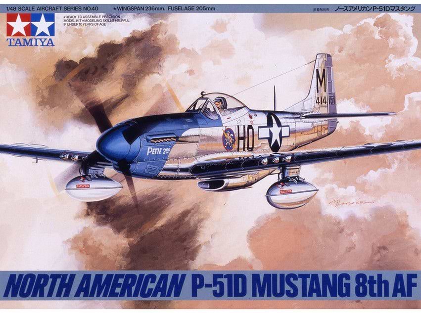 ערכת הרכבה מטוס NORTH AMERICAN P-51D MUSTANG 8TH AF TAMIYA