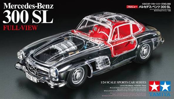 ערכת הרכבה מכונית MERCEDES BENZ 300 SL FULL VIEW TAMIYA 