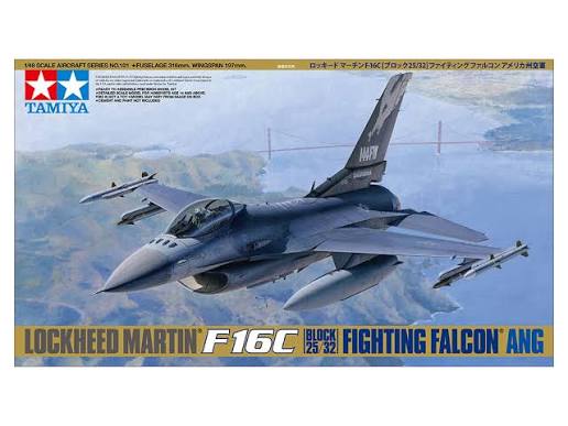 ערכת הרכבה מטוס F-16 C FIGHTING FALCON ANG TAMIYA
