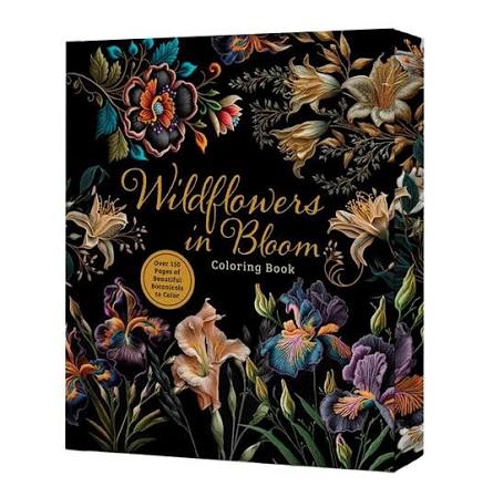 חוברת צביעה WILDFLOWERS IN BLOOM COLORING BOOK 
