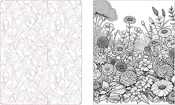 חוברת צביעה WILDFLOWERS IN BLOOM COLORING BOOK 