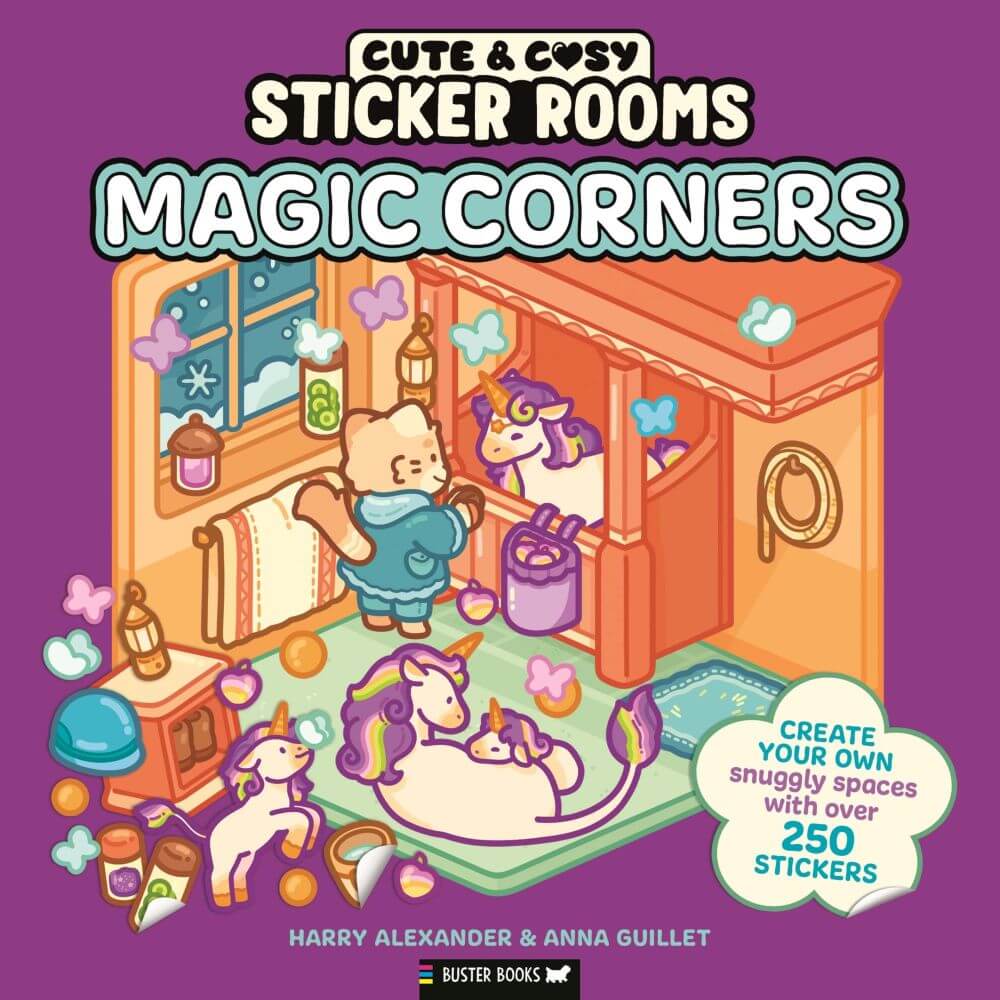 חוברת מדבקות CUTE & COSY STICKER ROOMS MAGIC CORNERS
