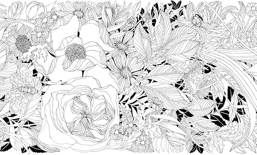 חוברת צביעה אקורדיון FLORALICIOUS