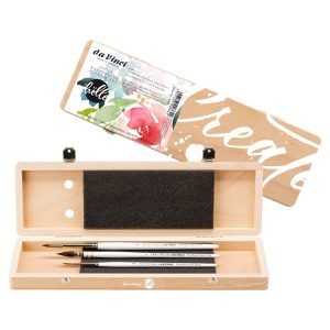 סט 3 מכחולים לצבעי מים LOSE WATERCOLOR FLOWERS SET DA VINCI