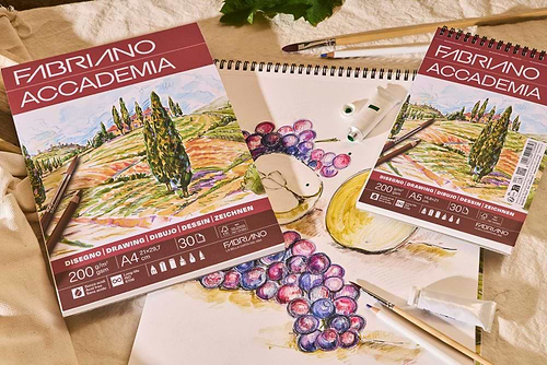בלוק רישום פבריאנו ACCADEMIA A5 200GM DRAWING 