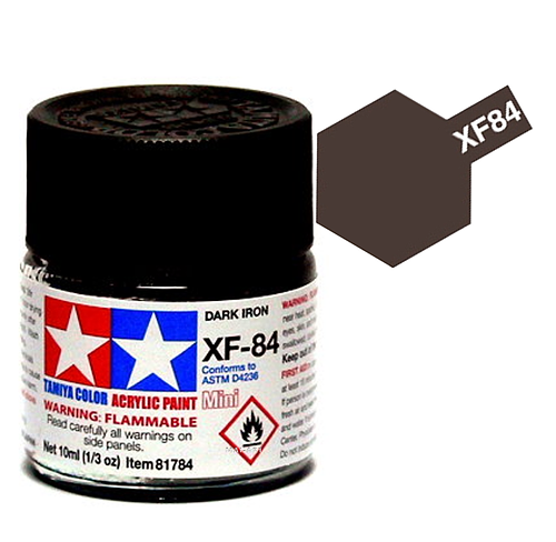 צבעים למודלים TAMIY COLOR ACRYLIC PAINT MINI DARK IRON XF84