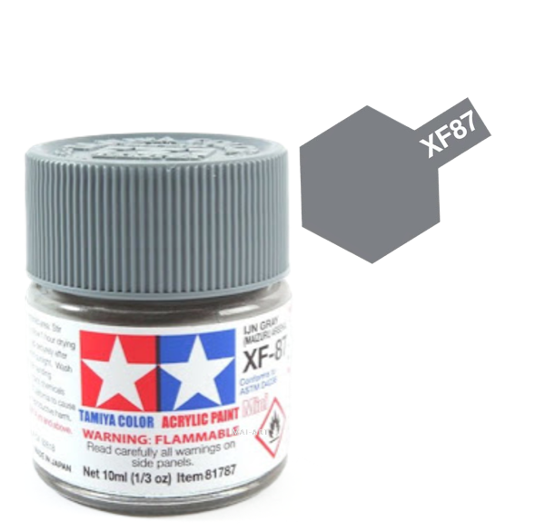 צבעים למודלים TAMIY COLOR ACRYLIC PAINT MINI IJN GRAY (MAIZURU ARSENAL) XF87