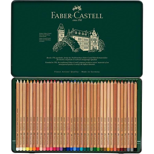 סט 36 עפרונות פסטל פאבר קסטל Pitt Artists' Pastel Pencils