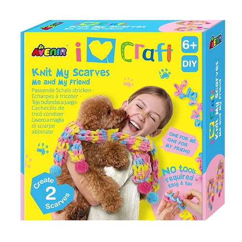 ערכת סריגת צעיף KNIT MY SCARVES ME AND MY FRIEND