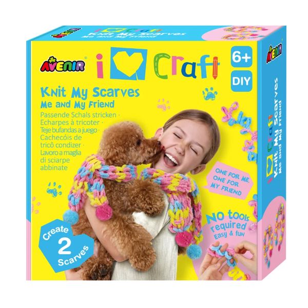 ערכת סריגת צעיף KNIT MY SCARVES ME AND MY FRIEND