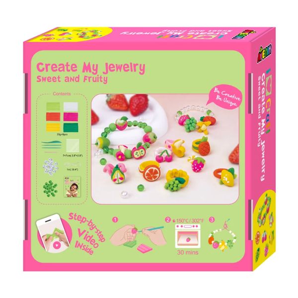 ערכת יצירת תכשיטי פירות CREATE MY JEWELRY SWEET AND FRUITY