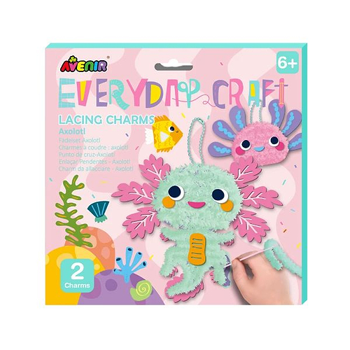 ערכת הכנת צ'ארמים לתיק LACING CHARMS AXOLOTL