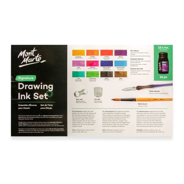 ערכת דיו לציור DRAWING INK SET MONT MARTE