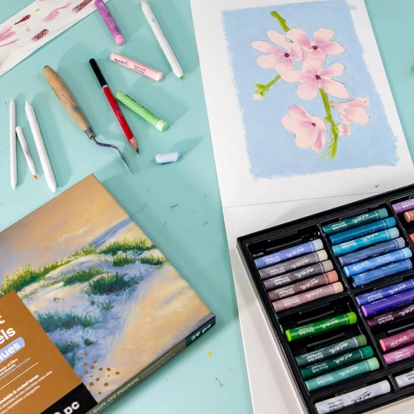 סט 26 פסטל שמן מונט מרט רכים במיוחד EXTRA SOFT OIL PASTELS MONT MARTE