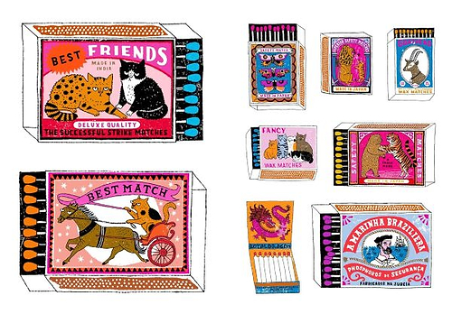 ספר מדבקות בולים וינטאג' חתולים GRUMPY CATS AND OTHER STUFF
