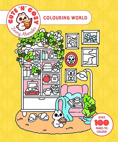 חוברת צביעה CUTE N COZY COLOURING WORLD