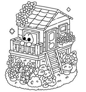 חוברת צביעה CUTE N COZY COLOURING WORLD