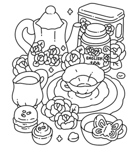 חוברת צביעה CUTE N COZY COLOURING WORLD