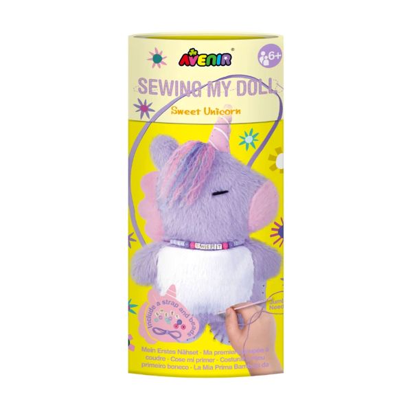 ערכת הכנת בובת חד קרן SEWING MY DOLL SWEET UNICORN