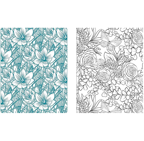 חוברת צביעה BOTANICAL BLOOMS COLORING BOOK 