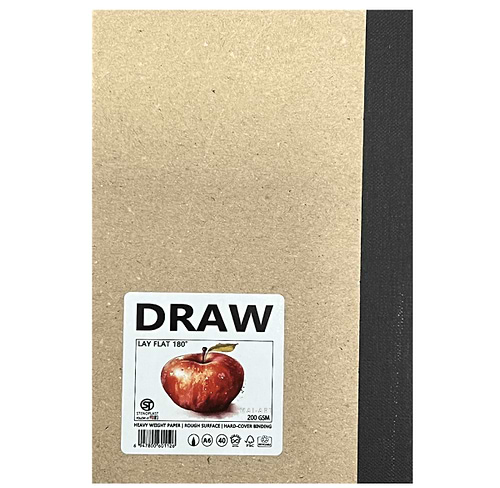 בלוק רישום/ציור 200גר' 180 מעלות DRAW A6
