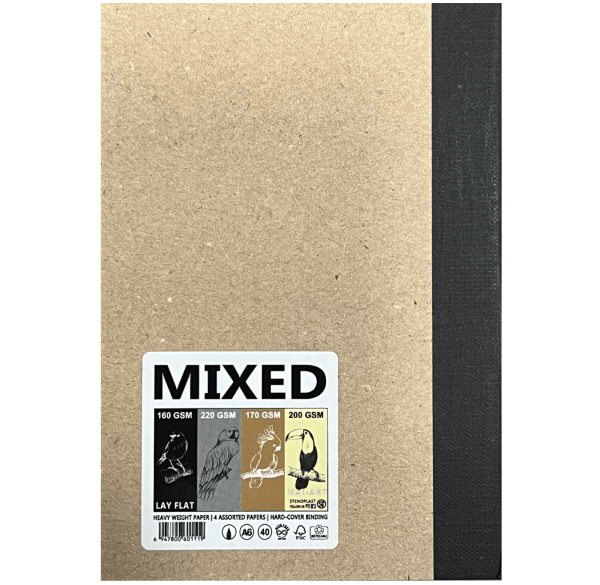 בלוק ציור 4 צבעים MIXED A6