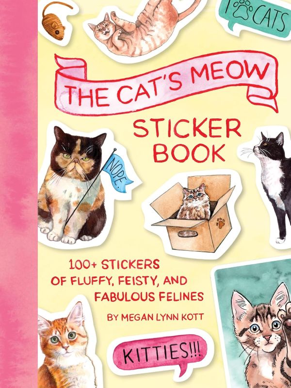 ספר מדבקות THE CAT'S MEOW STICKER BOOK