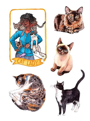 ספר מדבקות THE CAT'S MEOW STICKER BOOK
